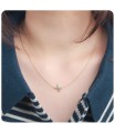 Silver Initial Letter Necklace X SPE-5564